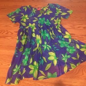 ⛵️FINAL SALE Cole Flowy Blue &Green Beach Coverup